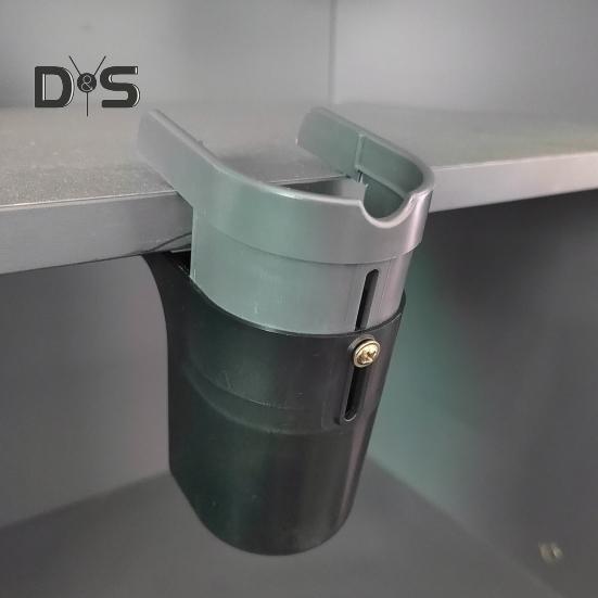 Trash Can 0.5L Mini Hanging Desktop Garbage Can with Broom Brush Compact Design Easy To Install Tiny Trash Bin Countertop Wastebasket