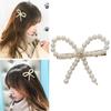 Y2k Butterfly Hair Clip Korean Bangs Hairclip Pearl Bowknots Hairpins  For Women Girls