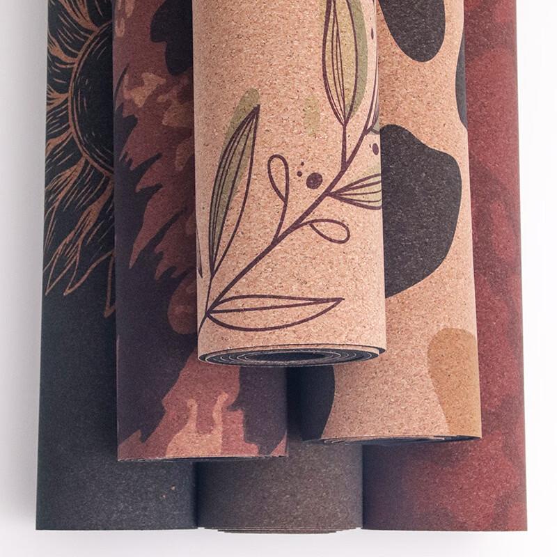 OEING Cork Rubber Yoga Mat