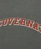 COVERNAT Pigment Washed Arch Logo T-Shirt Charcoal