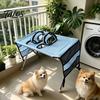 Estación de Aseo Fácil para Mascotas Mesa para Mascotas, Hamaca con Soporte Plegable, Bolsa de Sujeción de 4 Agujeros o 8 Agujeros, Lavado de Gatos, Perros Pequeños, Baño, Uñas