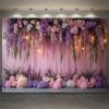 Floral Flower Wall Photoshoot Backdrop Wedding Bridal Shower Engagement Ceremony Party Photography Background Photo Studio Props
