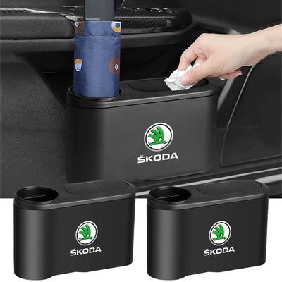Coș de gunoi auto suspendat Emblema auto Cutie de gunoi Accesorii pentru SCALA Superb Octavia 2 3 A4 A5 Fabia Kamiq Kapoq Kodiaq Rapid