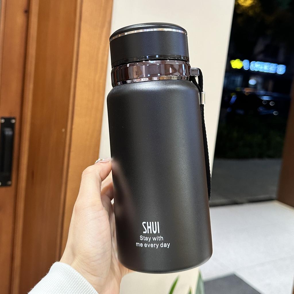 Luxury Style Thermos Cup Girls New Stylish Students Stainless Tea Portable Covered Water Cup Durable Durable Useful