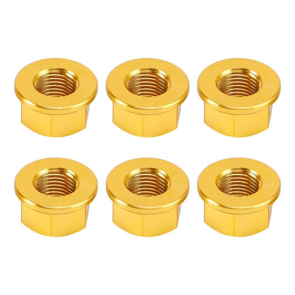 6x Rear Sprocket Nuts M10 x 1 Gold For Ducati 1098 1098S 1098R 1198 S 2007-2011