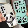 Animal Panda Soft Phone Cover Case for Samsung Galaxy A26 S21 S25 S24 S22 Ultra S20 FE A25 S23 Plus A54 A35 A34 A36 A55 A24