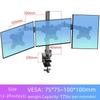 3 Monitor Desk Mount for Computer Screens Fits 13-27 inch, Holds up to 17 lbs,Triple Monitor Arm Heavy Duty Monitor Stand Swivel