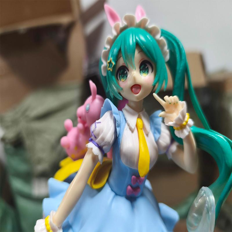 NEW Hatsune Miku Rody Wonderland Anime PVC Action Figurine AMP Fairy Tale Series Collectible Model Toy Birthday Gift for Fans