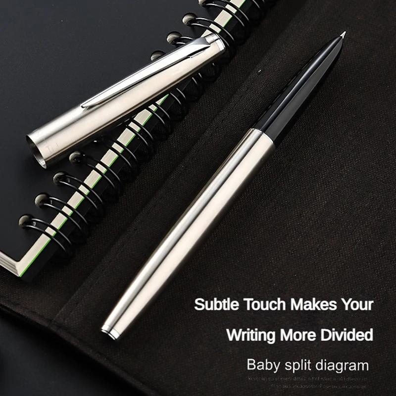 JINHAO 911 Fountain Pen Stainless Steel Classic Body Financial Tip 0.38mm Stationery Office School Writing Pens Supplies PK 9019