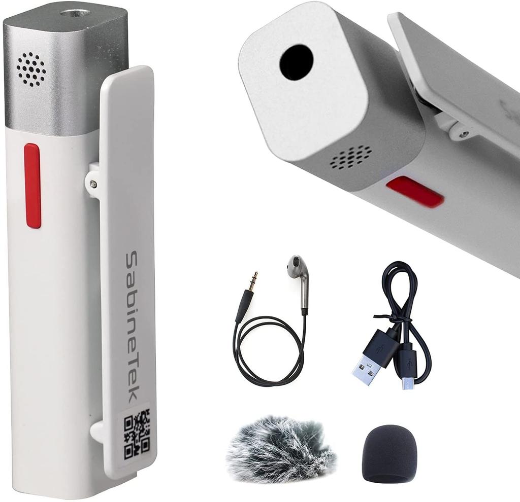 Bluetooth Microphone SabineTek Official SmartMike+ Ultra-Compact