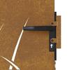 Garden Gate 85 X 150 Cm Corten Steel Grass Design