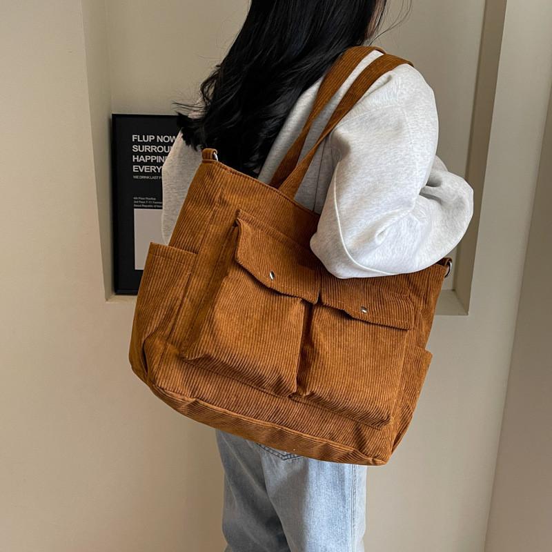 2024 New Velvet Shoulder Bag Women Urban Simple Style Large Capacity Crossbody Bag