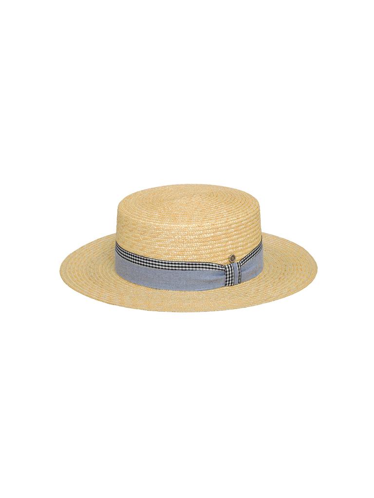 Beulaunhaes Bespoke Boater Hat - Blue