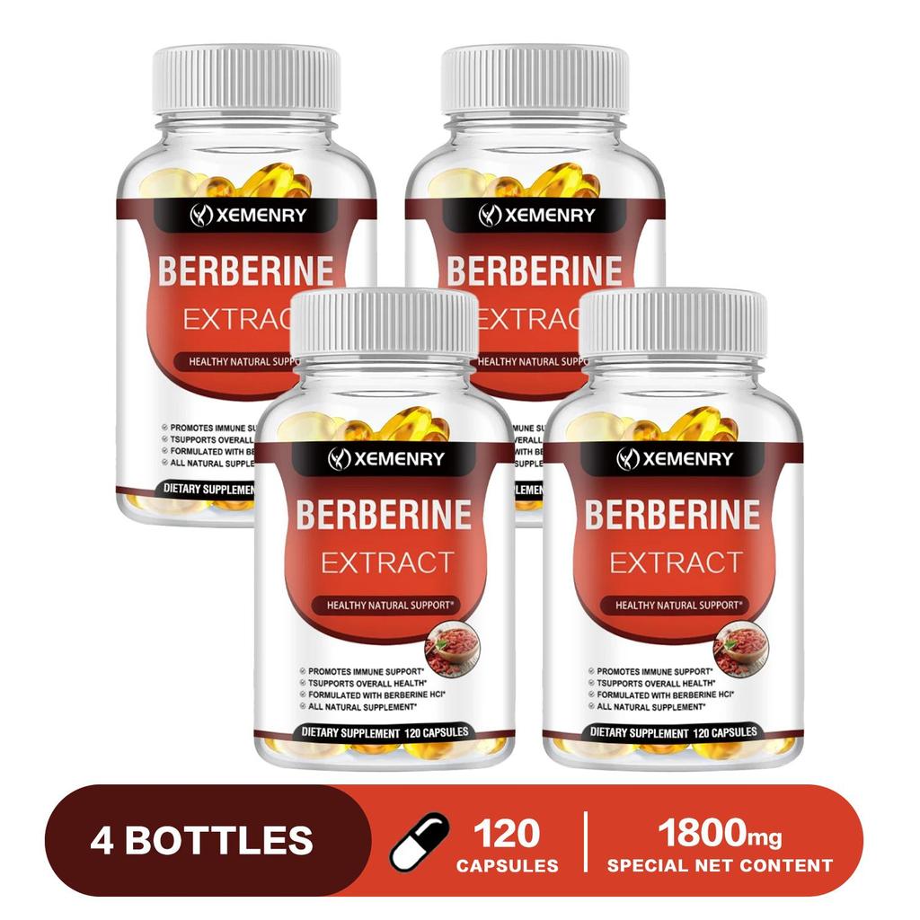 Xemenry - 1800 mg Berberine Hydrochloride - Heart Health and Immune System