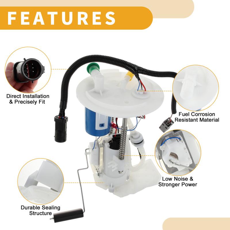 X Autohaux Electric Fuel Pump Assembly for Ford Explorer for Mercury Mountaineer 06 4.0L 4.6L Fuel Filter Pump Module 6L2Z9H307A
