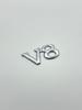 Universelles 3D Metall Auto Abzeichen Emblem V6 V8 Großer Hubraum Aufkleber