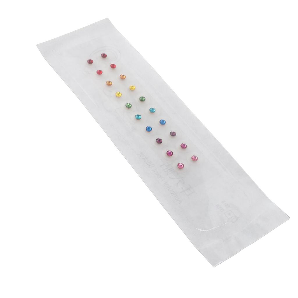 20 Ark Krystall Akupunktur Øreperler Plaster Smertefri Klar Tape Akupressur Øretrykk Perleplaster