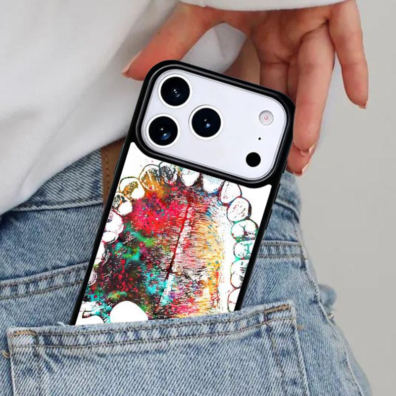 Dentist Tooth Pattern soft Phone Case for iPhone 16e 15 14 13 12 17 Pro Max Plus Air 17pro Cover Coque