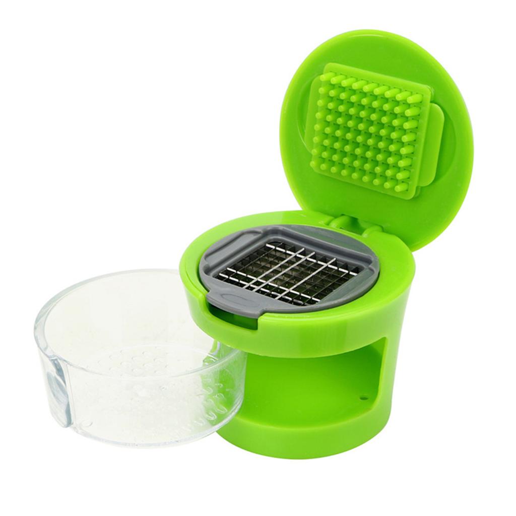 Garlic Perfection Garlic Press Mincer - Chopper With Store 2 Blades