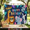 Party Backdrop Birthday Safari Photo Booth Background Front Door Decor