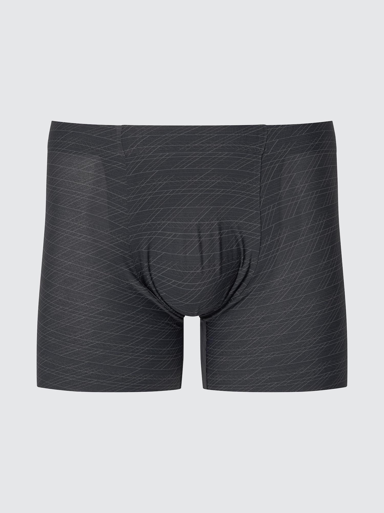 Uniqlo Трусы-боксеры Airism Mesh SeAmless с принтом A 09 BLACK/MEN S