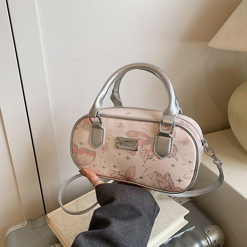 Retro Butterfly Embroidery Handbag Women Silver Plaque Large Capacity Shoulder Bag Ladies Elegant Premium Fashion Crossbody Bags