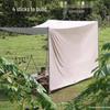 Butterfly-Shaped Sun Protection Camping Tarp Tent with Black Glue Coating - Full Set for Outdoor Picnics