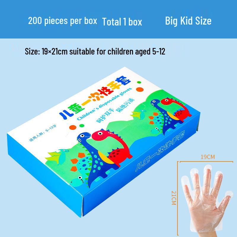 Wegwerphandschoenen van PE voor Kinderen, Voedselveilig, voor Horeca, in Doos/Zak