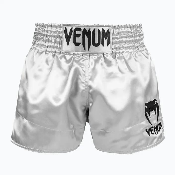 Pantaloncini Muay Thai Classici Venum Argento/Nero M