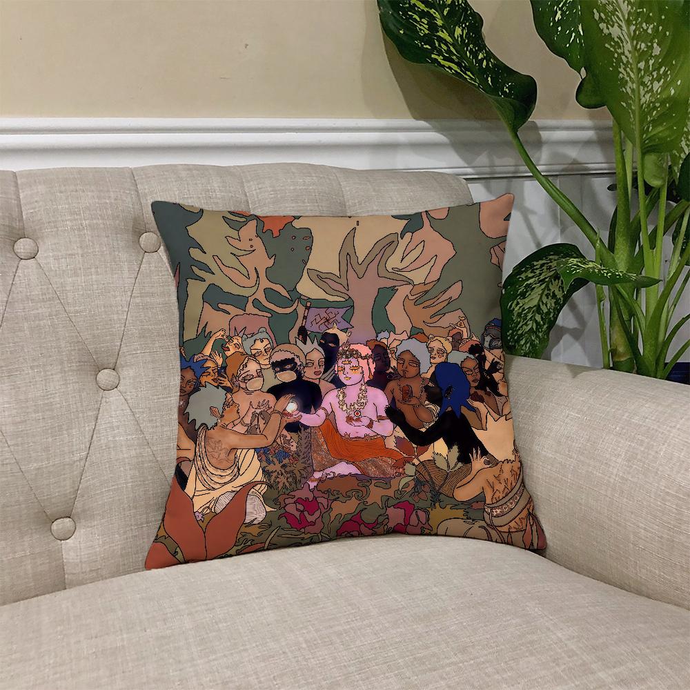 B-Bring M-Me Band H-Horizons cushion cover Square Sofa Cushion Cover Casual Skin-Friendly Comfortable Pillow Cover