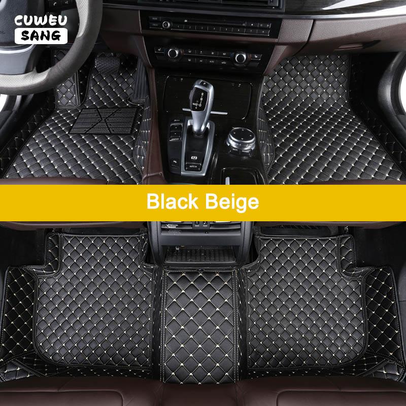 CUWEUSANG Custom Car Floor Mats For Skoda Superb Auto Carpets Foot Coche Accessorie