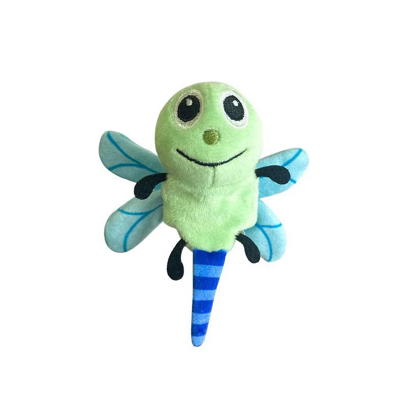 9cm Cartoon Animal Plush Finger Puppet Insect Zoo Animal Interactive Plushie Tell Story Butterfly Bee Dragonfly Ant Panda Hippo