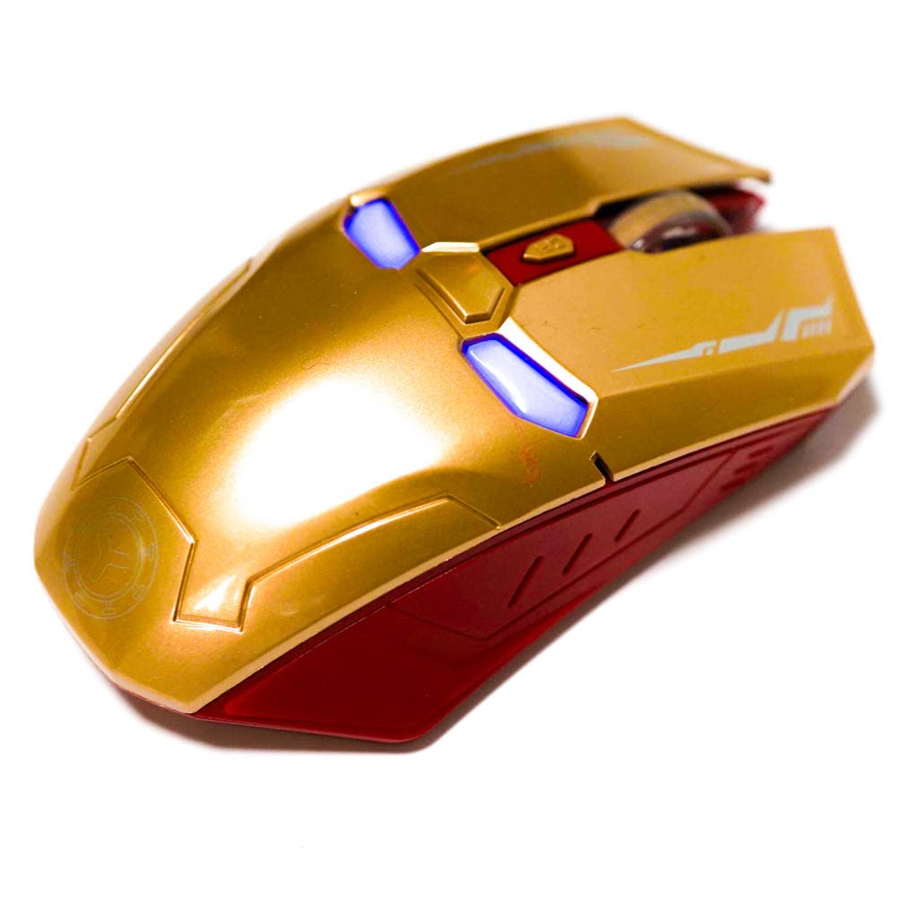 

Mouse Iron Man USB American Comics Marvel Wireless MARVEL Spiderman LED Gaming Mouse