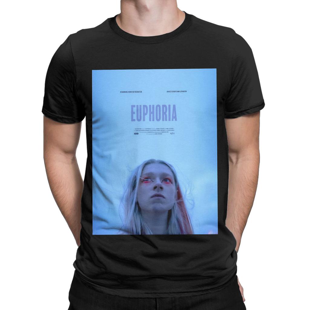 eEUPHORIA Blue Funny Graphic 100% Cotton T-Shirt eEuphoria Tees Tops For Men