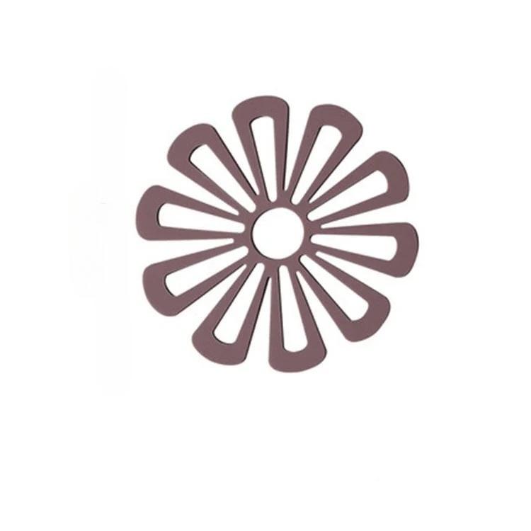 

3/1Pcs Flower Shape Pot Mat Thickened Heat-resistant Insulation Coasters Anti Slip Desktop Mat Kitchen Insulation Pad For Dishes About 16.8CM