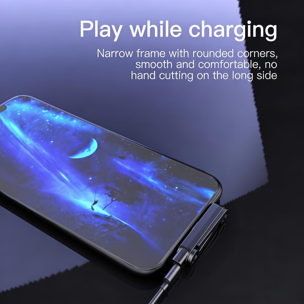 240W PD Fast Charge Type-C Cable with Built-in Foldable Phone Stand, Portable Charger Holder for Gaming & Streaming