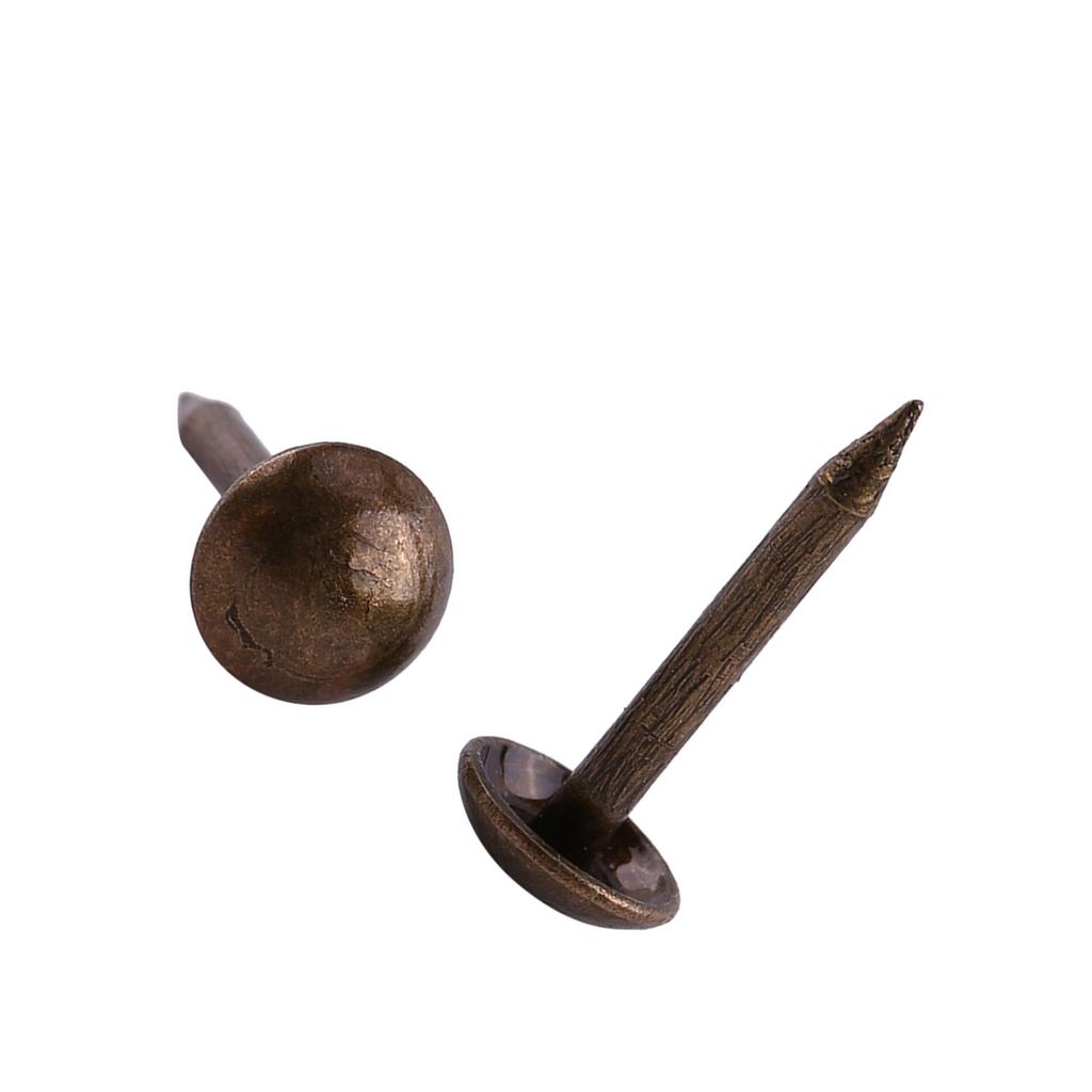 100pc Vintage Upholster Nails Bronze Metal Tag Furniture Sofa Shoe Door Decorative Tack Stud