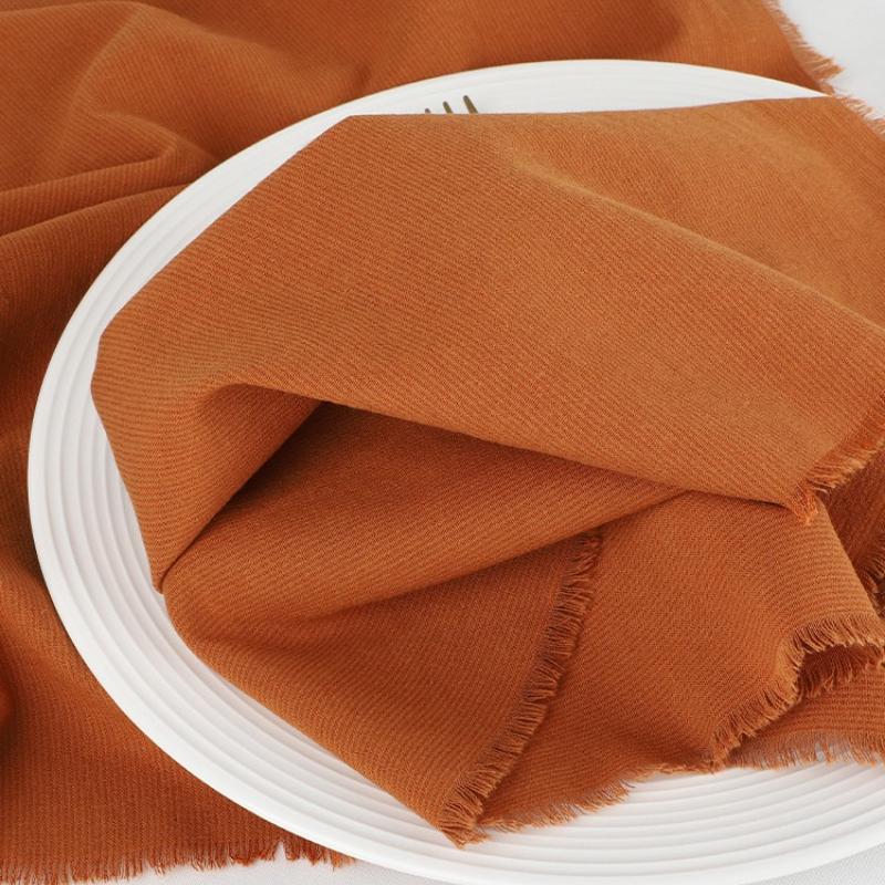 50PCS Handmade Cloth Napkins Large 42x42cm Cotton Napkins with Tassels Delicate Soft Washable for Dinners Parties Wedding Decor