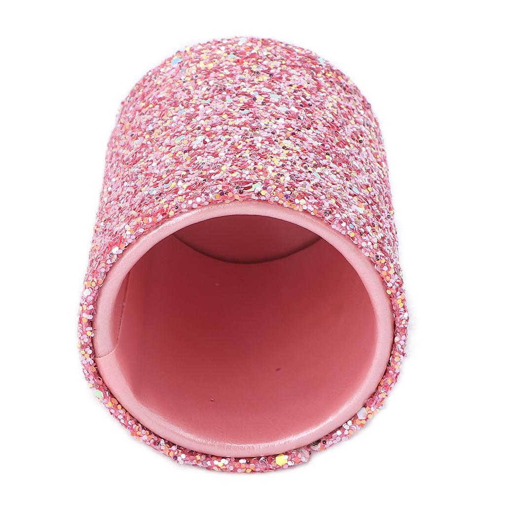 Simple Cosmetic Brush Barrel Organizer Travel Portable Makeup Brush Storage Box Holder (Pink)