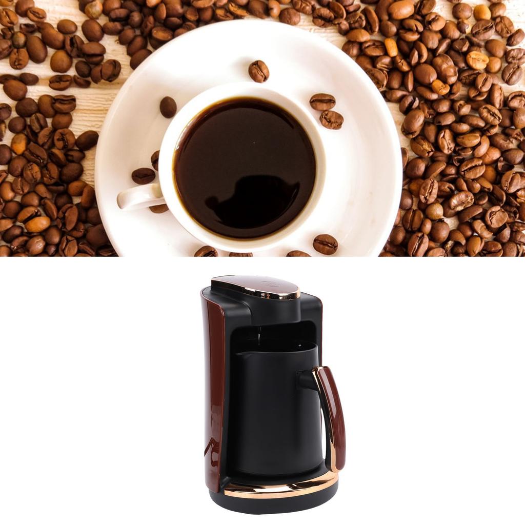 Turkish Coffee Maker 550W 250ML Single Cup Electric Turkish Greek Coffee Machine with Cup for Home Hot Beverage Brewing