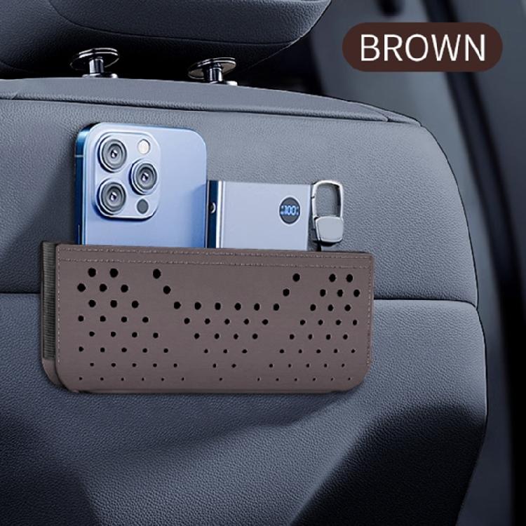 Modern Design Convenient Car Storage Pouches Solution Adhesive Net Bag for Phones Miscellaneous Items and Everyday Items