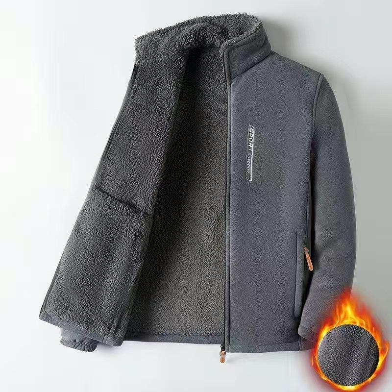 Fleece] Thickened fleece jacket in autumn and winter Men's outdoor windproof and cold-resistant fleece sweater Warm fleece jacket