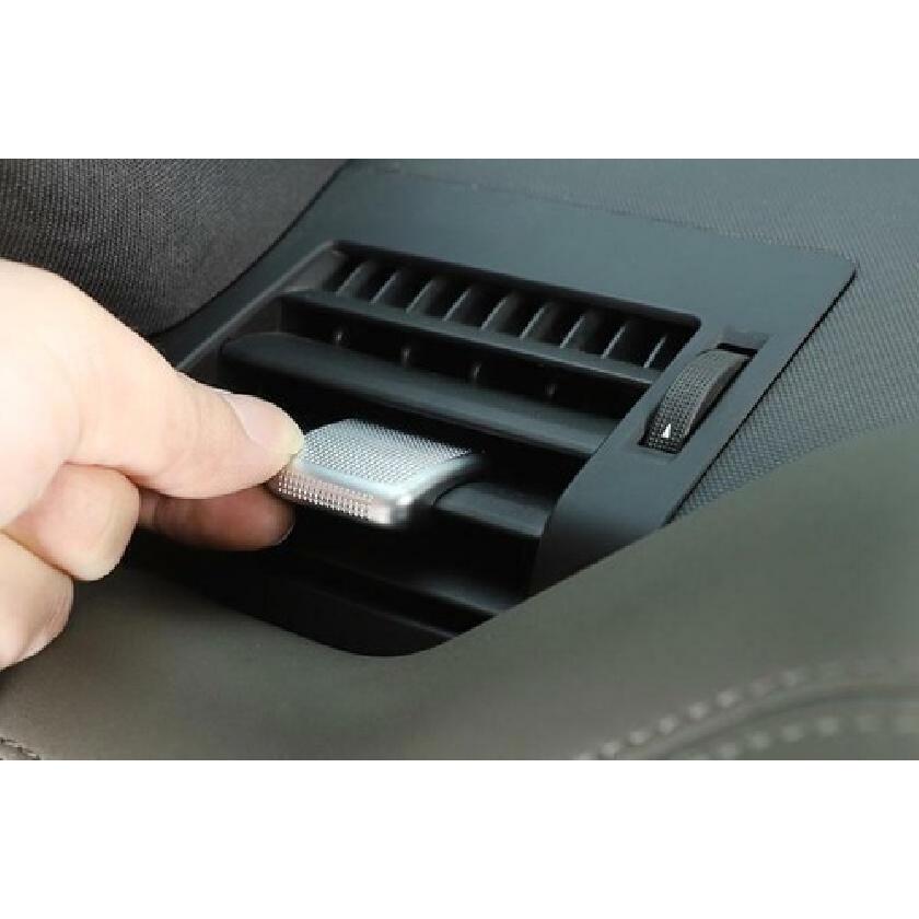 For Defender 110 - ABS Silver Central Console Air Conditioner Lever Trim
