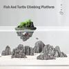 Fish Tank Artificial Stone Decoration Miniature Aquarium Float Moss Rock Landscaping Betta Cave Hideout Shelter Terrarium Ornament
