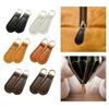 2 Pieces Zipper Pulls PU Leather Zipper Parts for Boot Jacket Handbags
