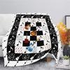 Cool Guitar Throw Blanket with Music Notes, Super Soft Cozy Plush Fuzzy Fleece Bedding Blanket Decor for Kids Girls Boys Adults