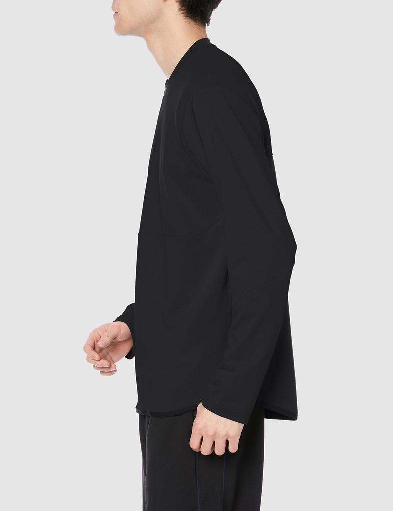 Mizuno Koszulka z długim rękawem z siateczki 3D, elastyczna, na sport i na co dzień, XL, odprowadzająca wilgoć, szybkoschnąca, na zewnątrz, B2MA2012, męska, czarna,