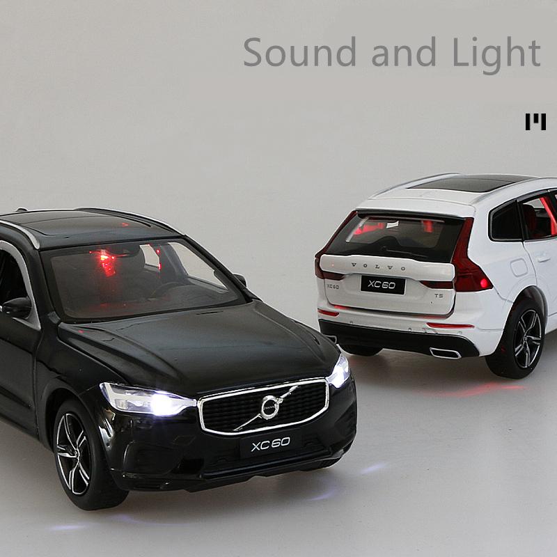 1:32 VOLVOs XC60 XC90 Alloy Car Model Diecast & Toy Vehicles Metal Car Model Sound and Light Simulation Collection Kids Toy Gift