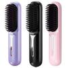 Compact Cordless Hair Straightening Brush With Adjustable Temperature Control Portable Styling Comb For Women and Girls