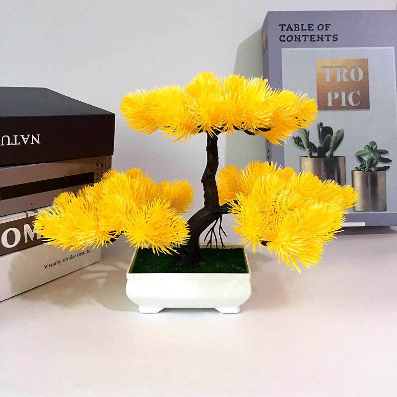 Pine Simulated Plants Needles Bonsai Artificial Flowers For Decor Indoor